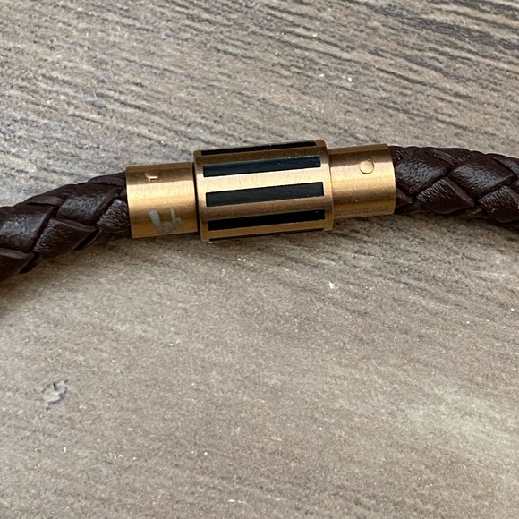 New Bruno Banani men’s leather cord necklace - Picture 4 of 9